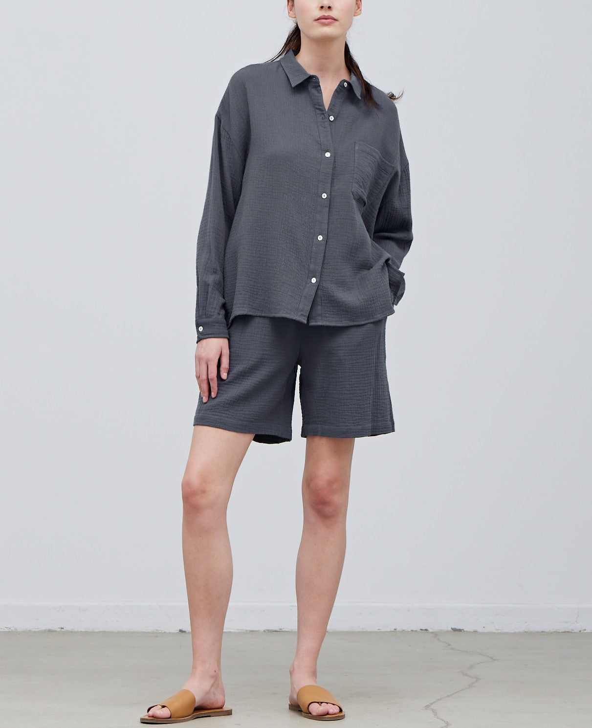 COTTON DOUBLE GAUZE SHIRT