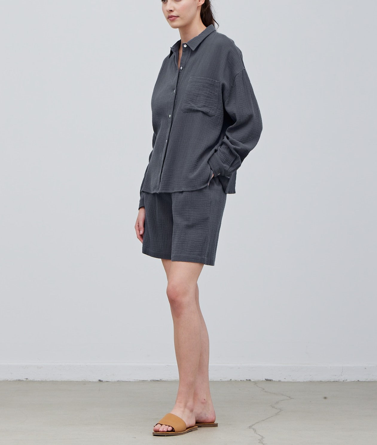 COTTON DOUBLE GAUZE SHIRT