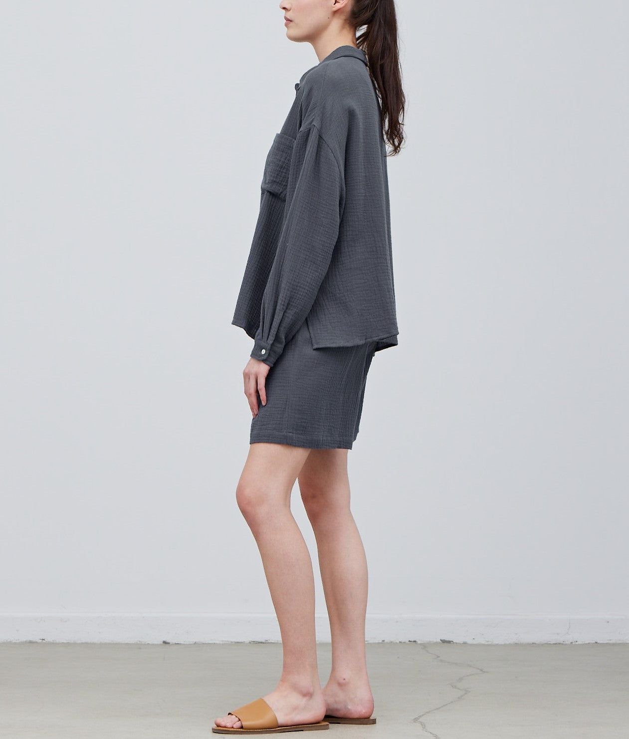 COTTON DOUBLE GAUZE SHIRT