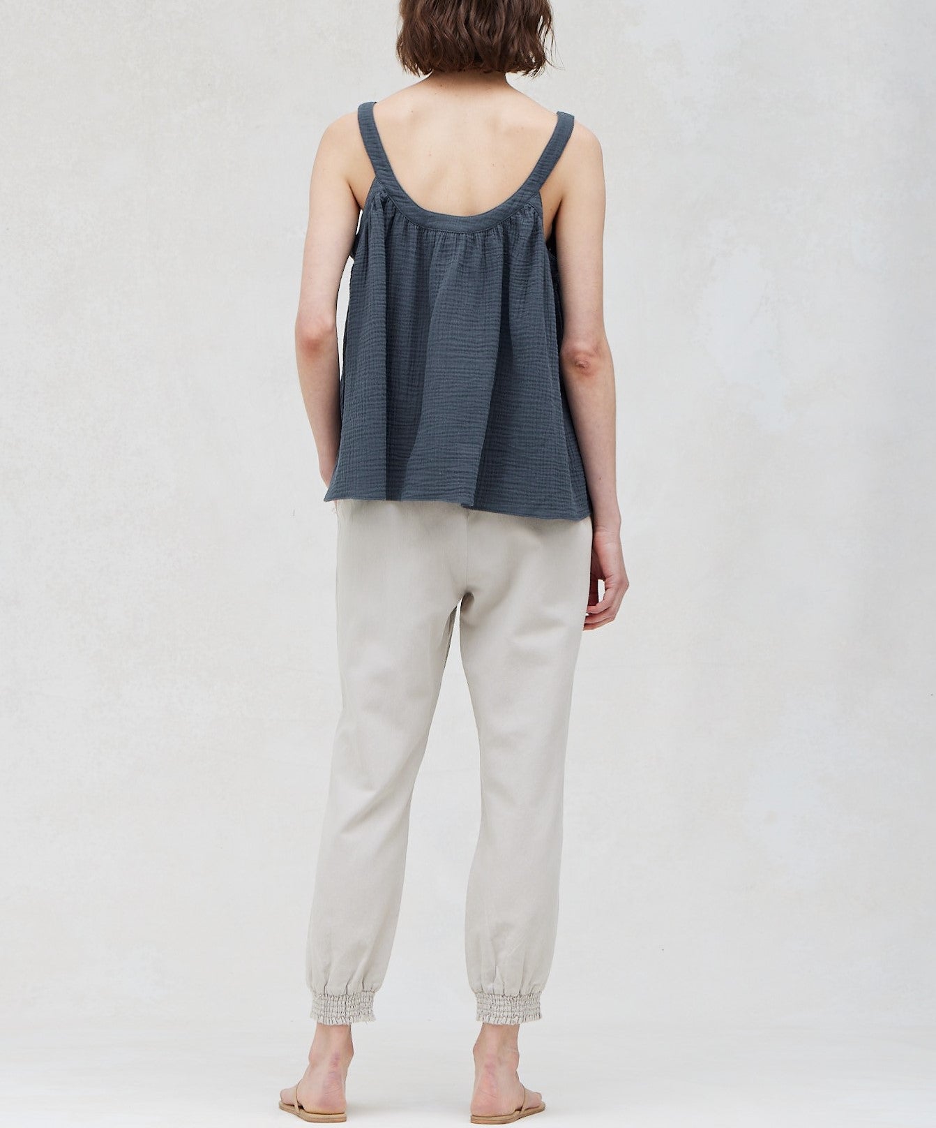 SOLID GAUZE TOP