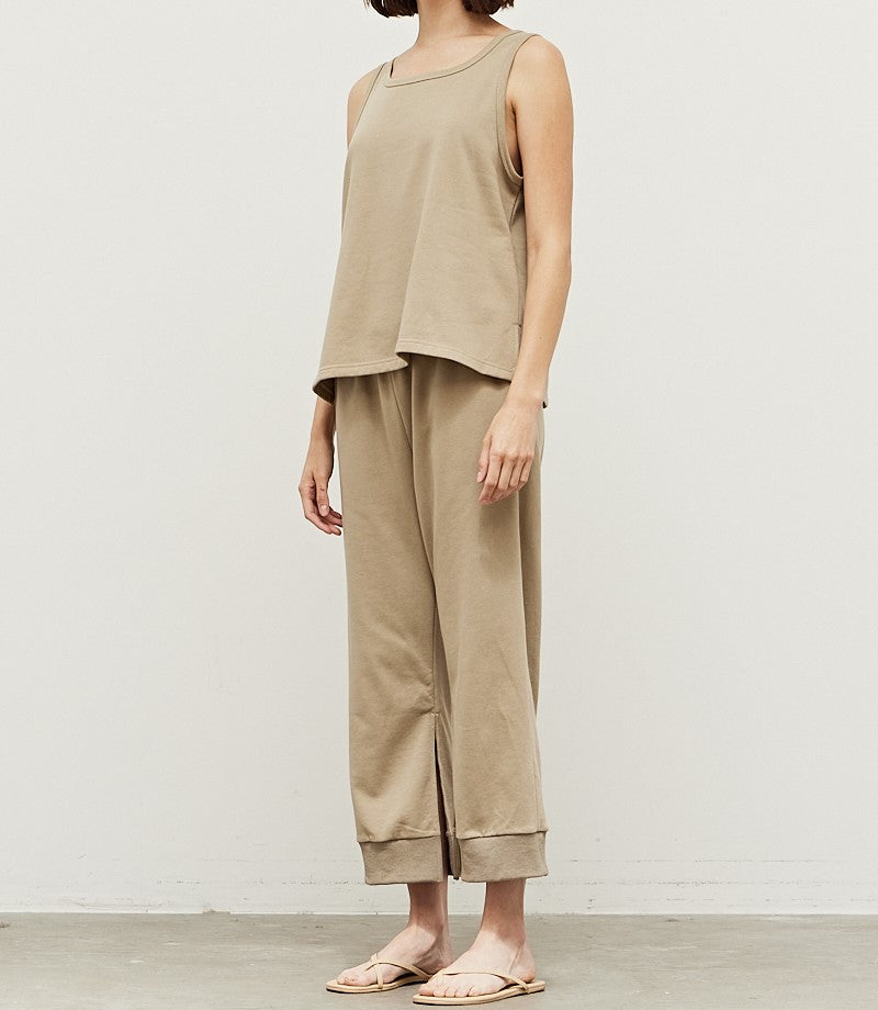 TERRY KNIT SIDE SLIT TANK