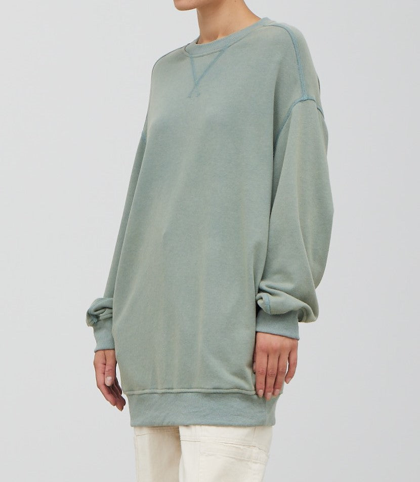STONE WASHED TERRY TUNIC