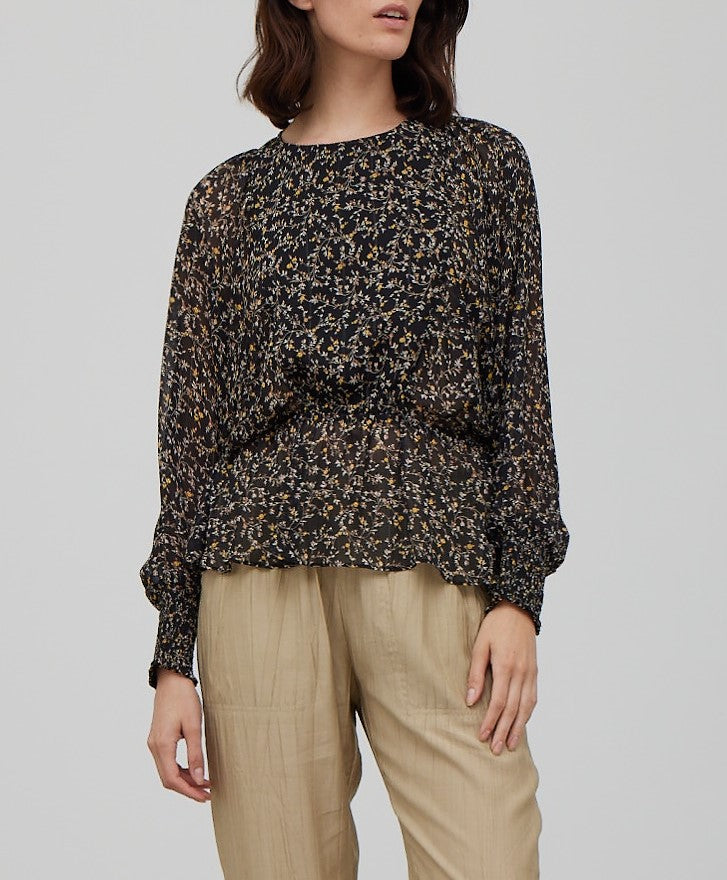 DOLMAN SLEEVE PRINTED BLOUSE