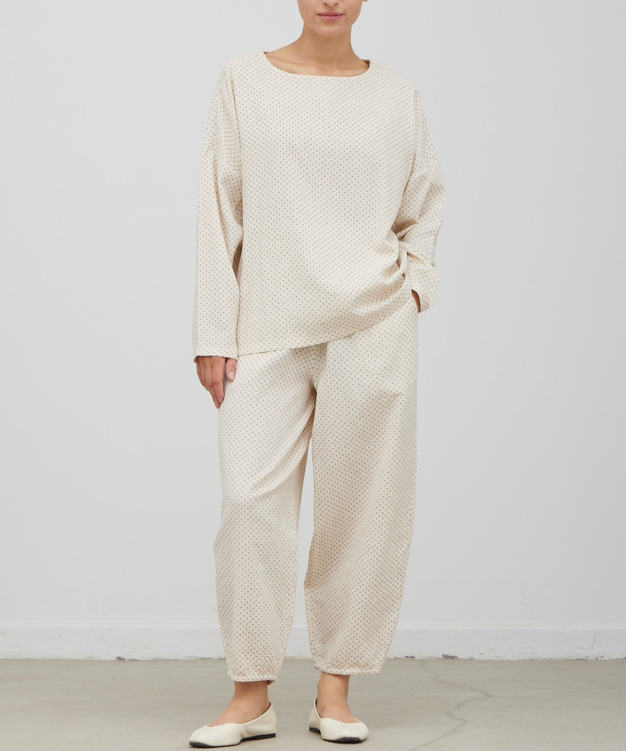 PRINTED GAUZE EASY TOP