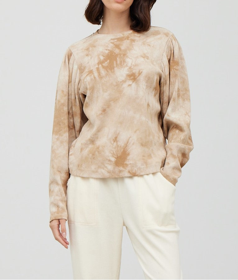 PUFF SLEEVE TIEDYE TOP