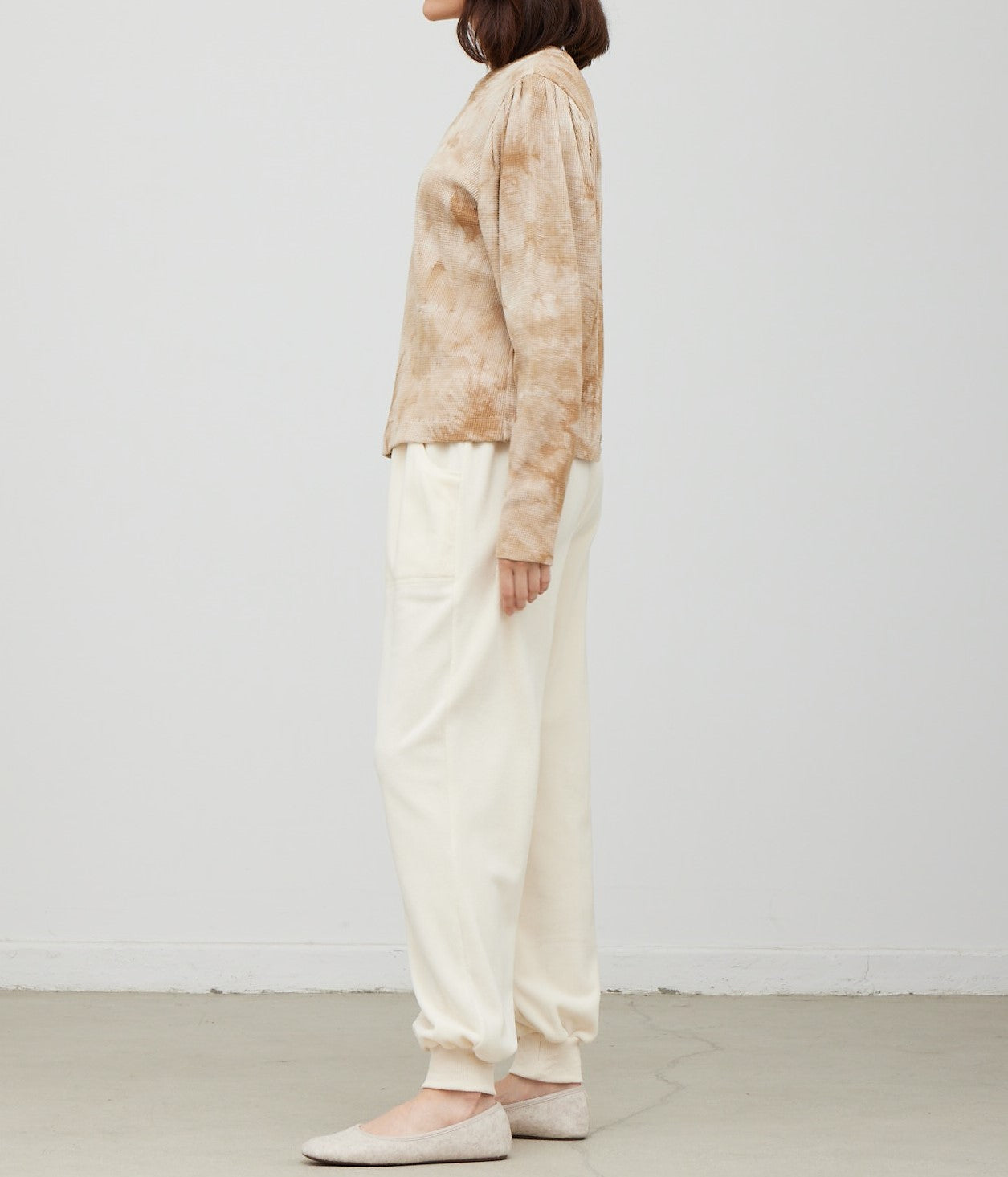 PUFF SLEEVE TIEDYE TOP