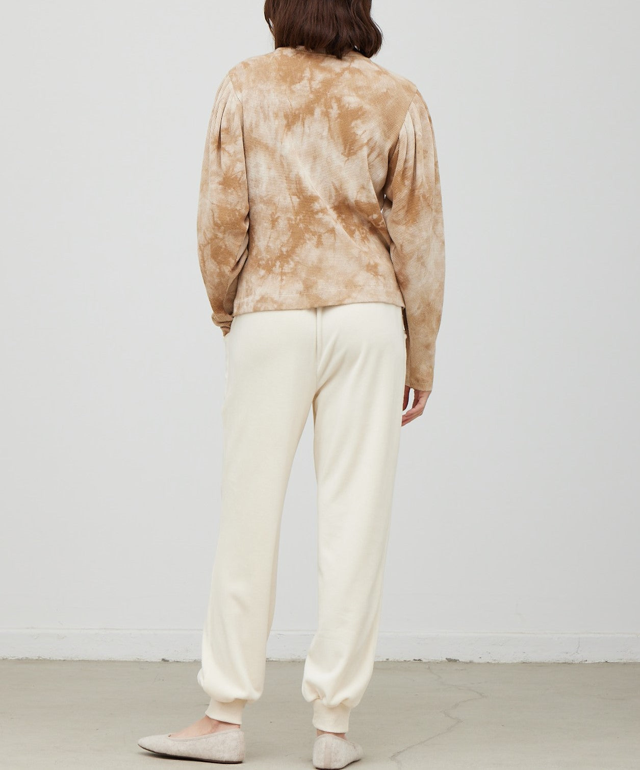 PUFF SLEEVE TIEDYE TOP