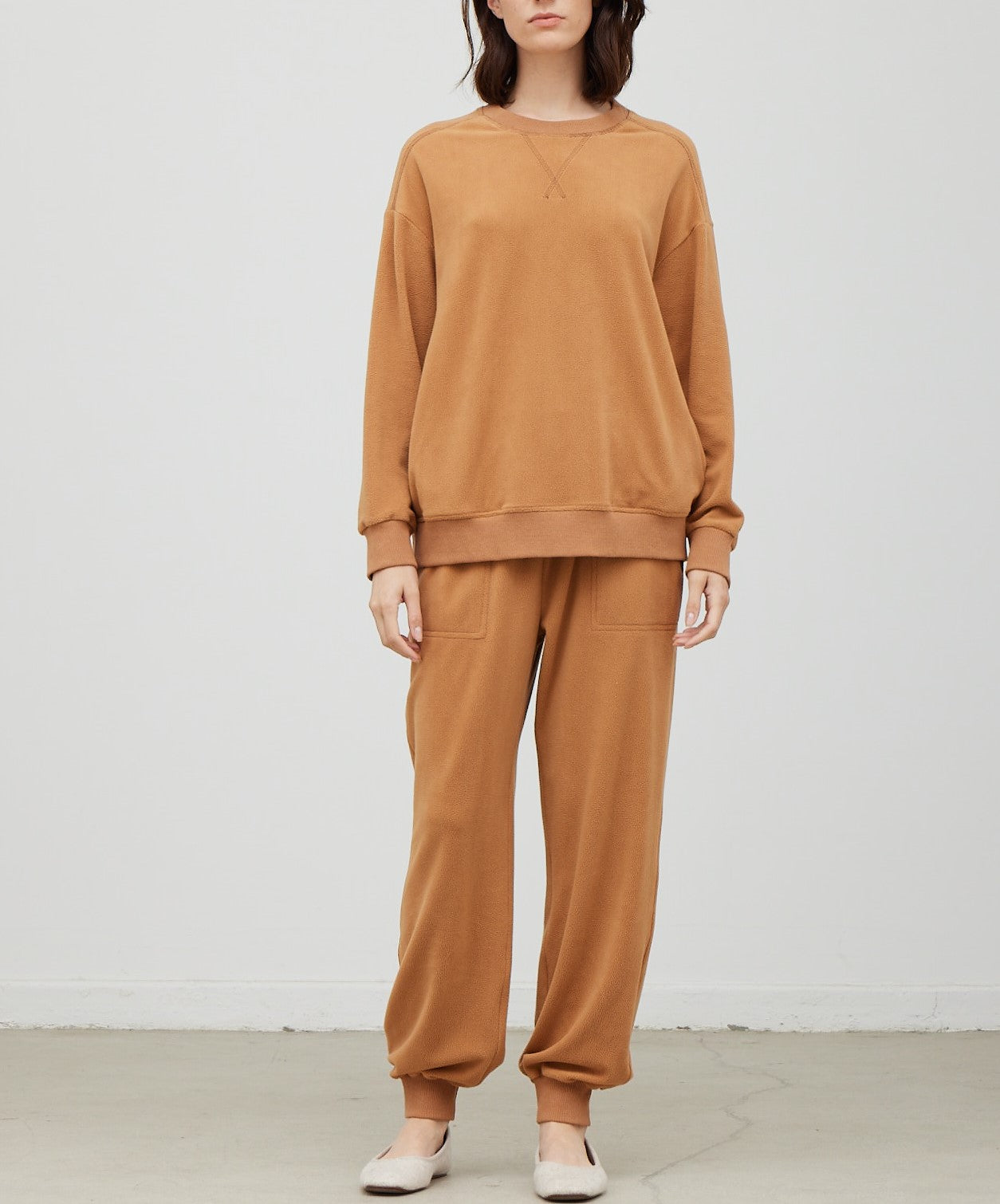 FUZZY TERRY OVERSIZE TOP
