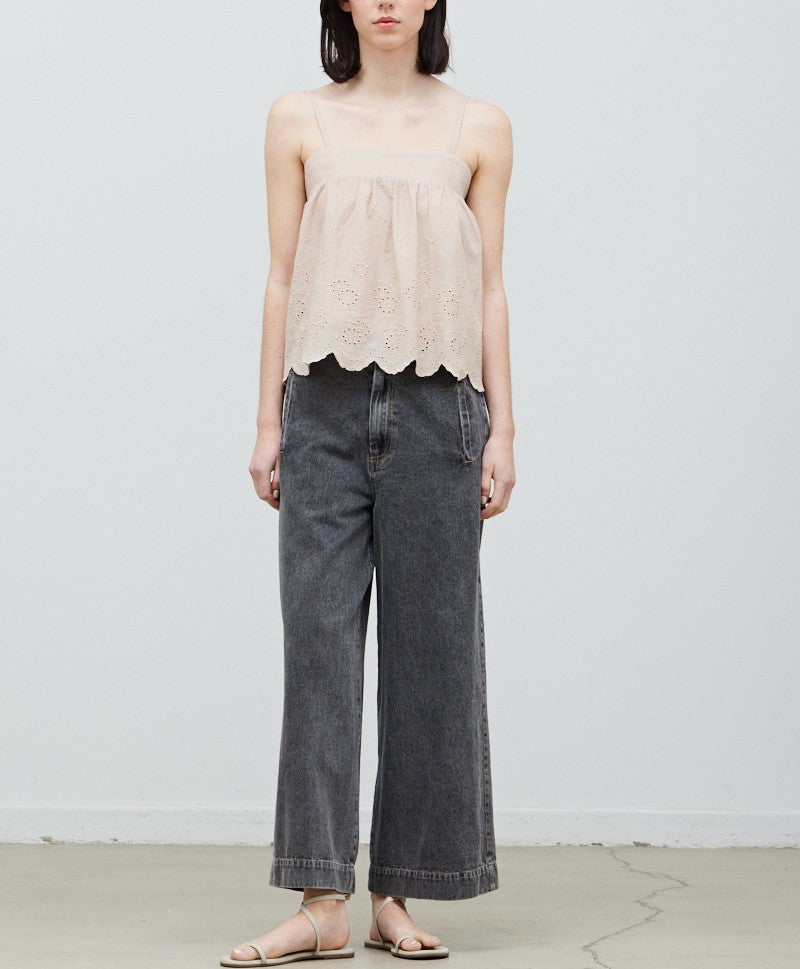 EYELET CAMI TOP