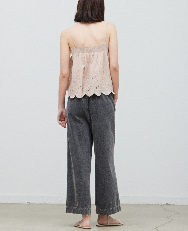 EYELET CAMI TOP
