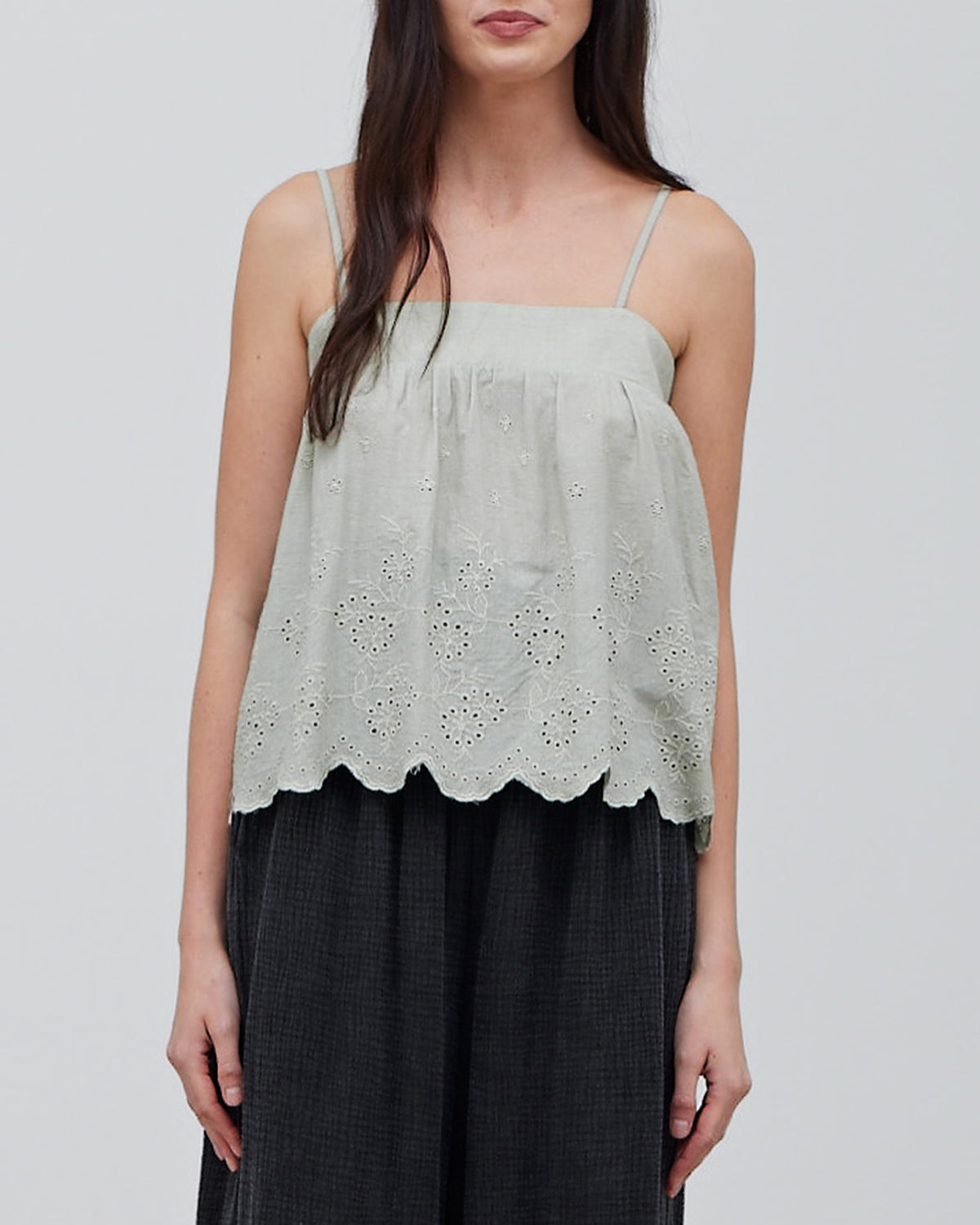 EYELET CAMI TOP