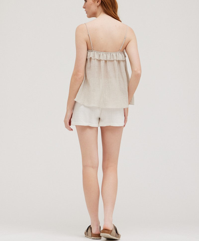RUFFLE CAMI TOP