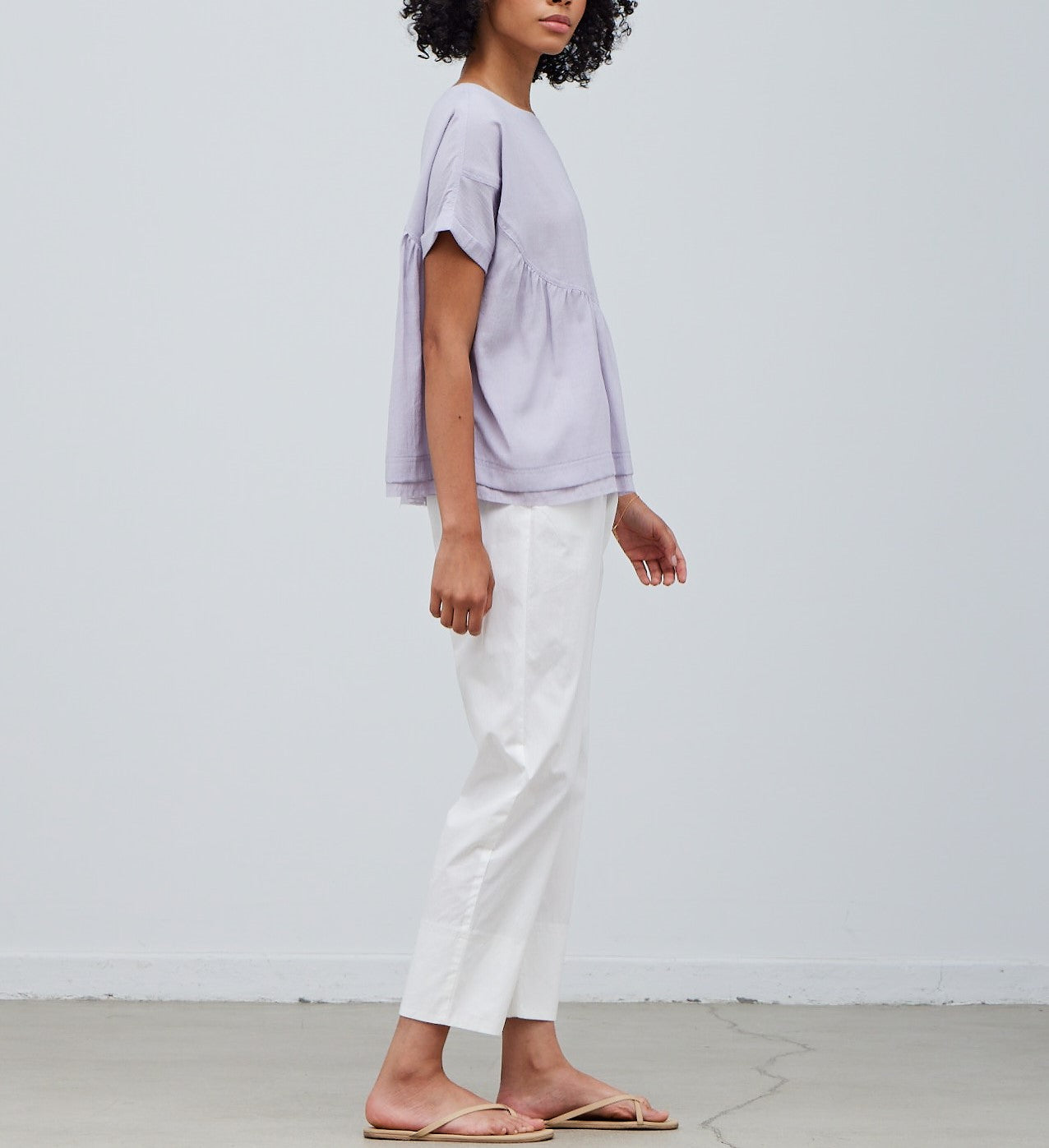 ROUND YOKE BLOUSE