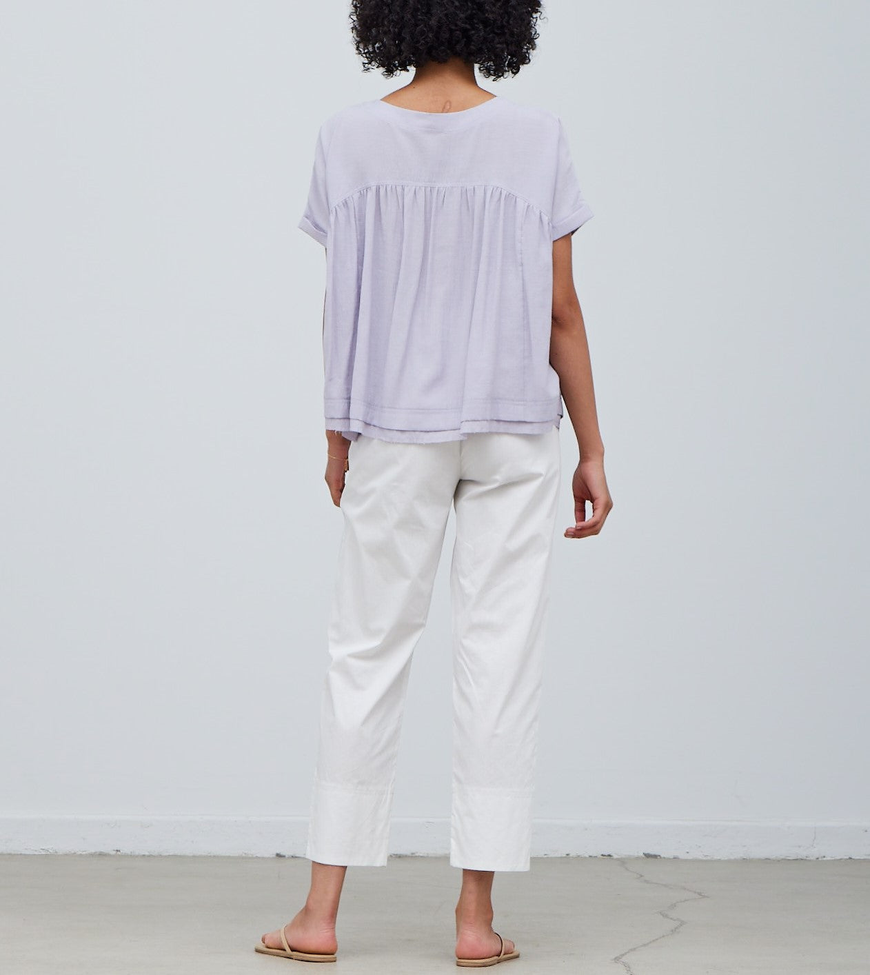 ROUND YOKE BLOUSE
