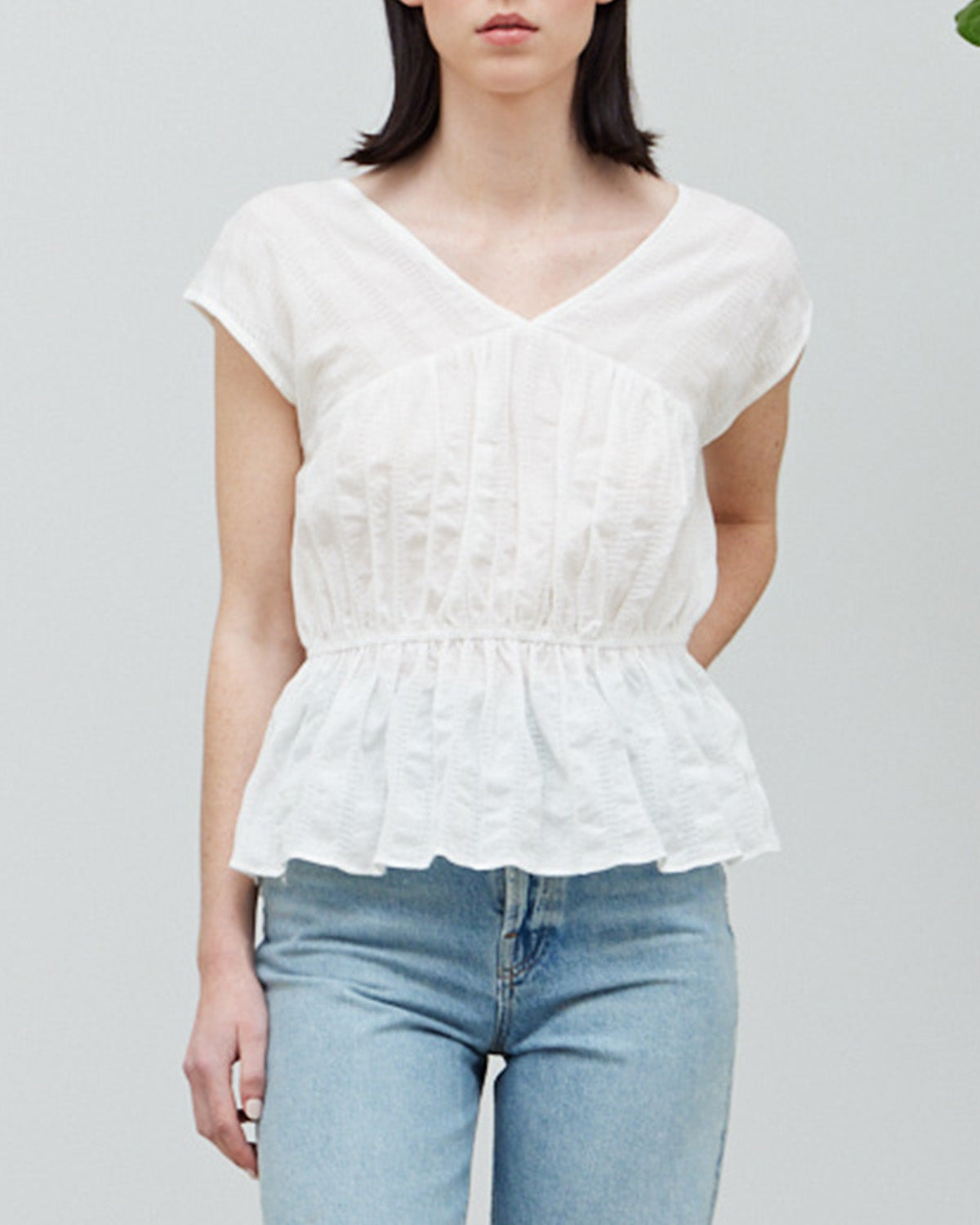 SHIRRED COTTON TOP