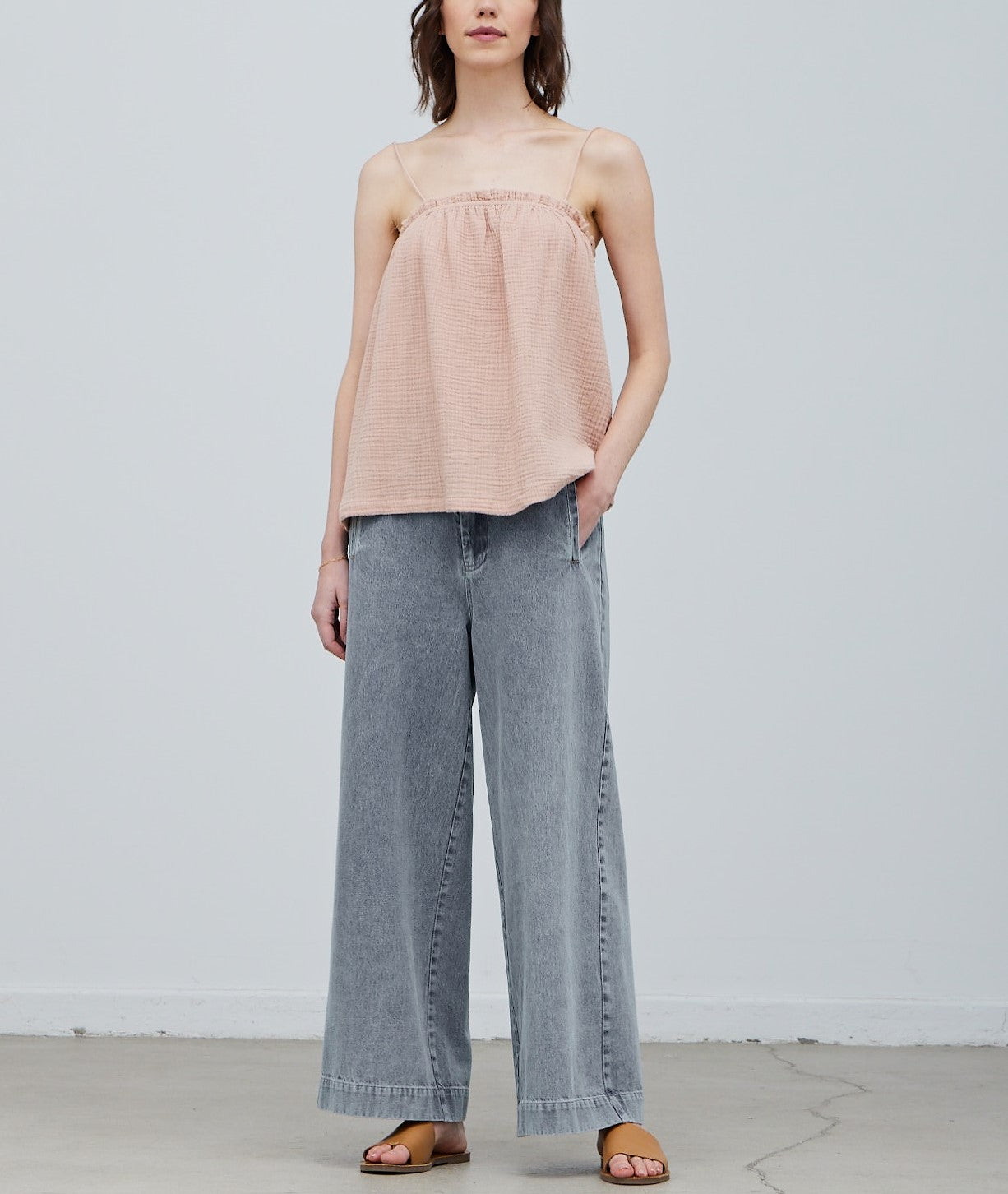 GAUZE TUBE TOP