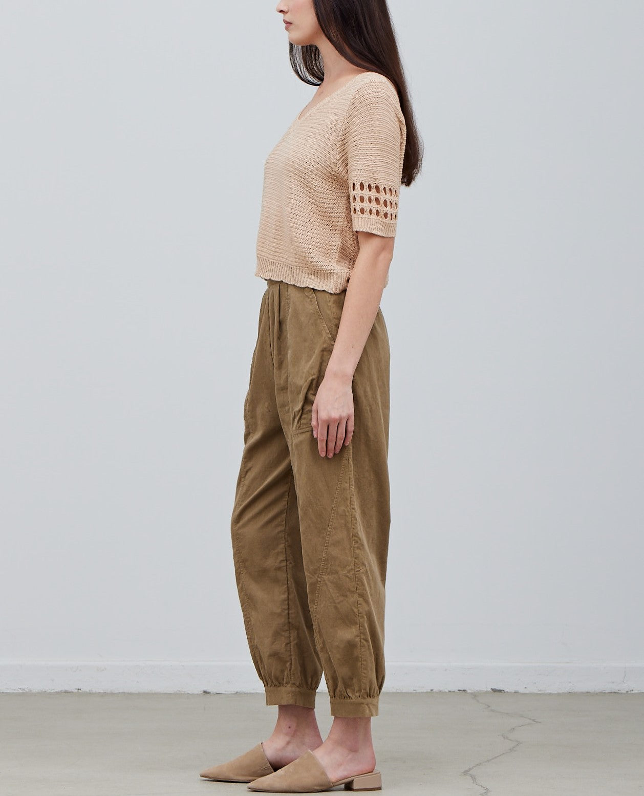 KNIT SCALLOP EDGE TOP