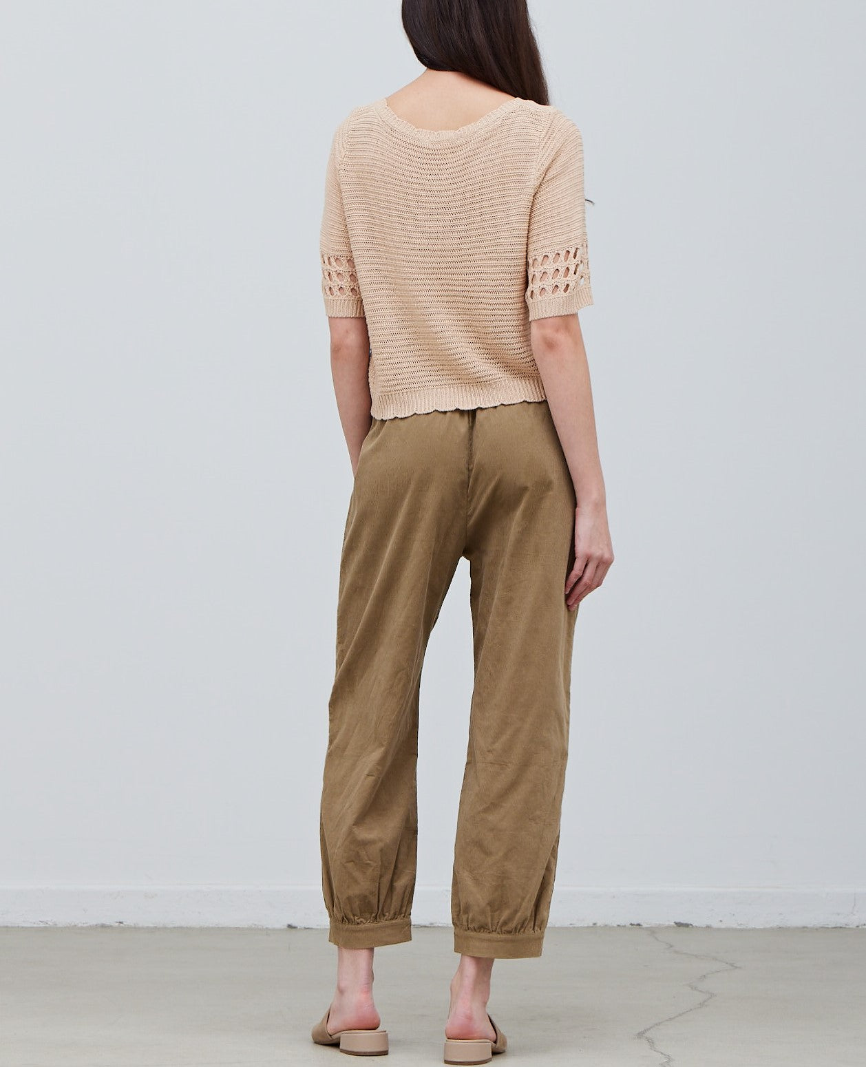KNIT SCALLOP EDGE TOP