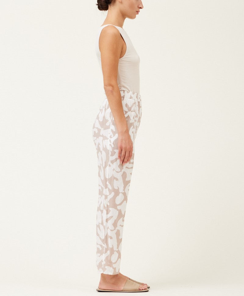 SIDE POCKET COTTON PRINT PANT