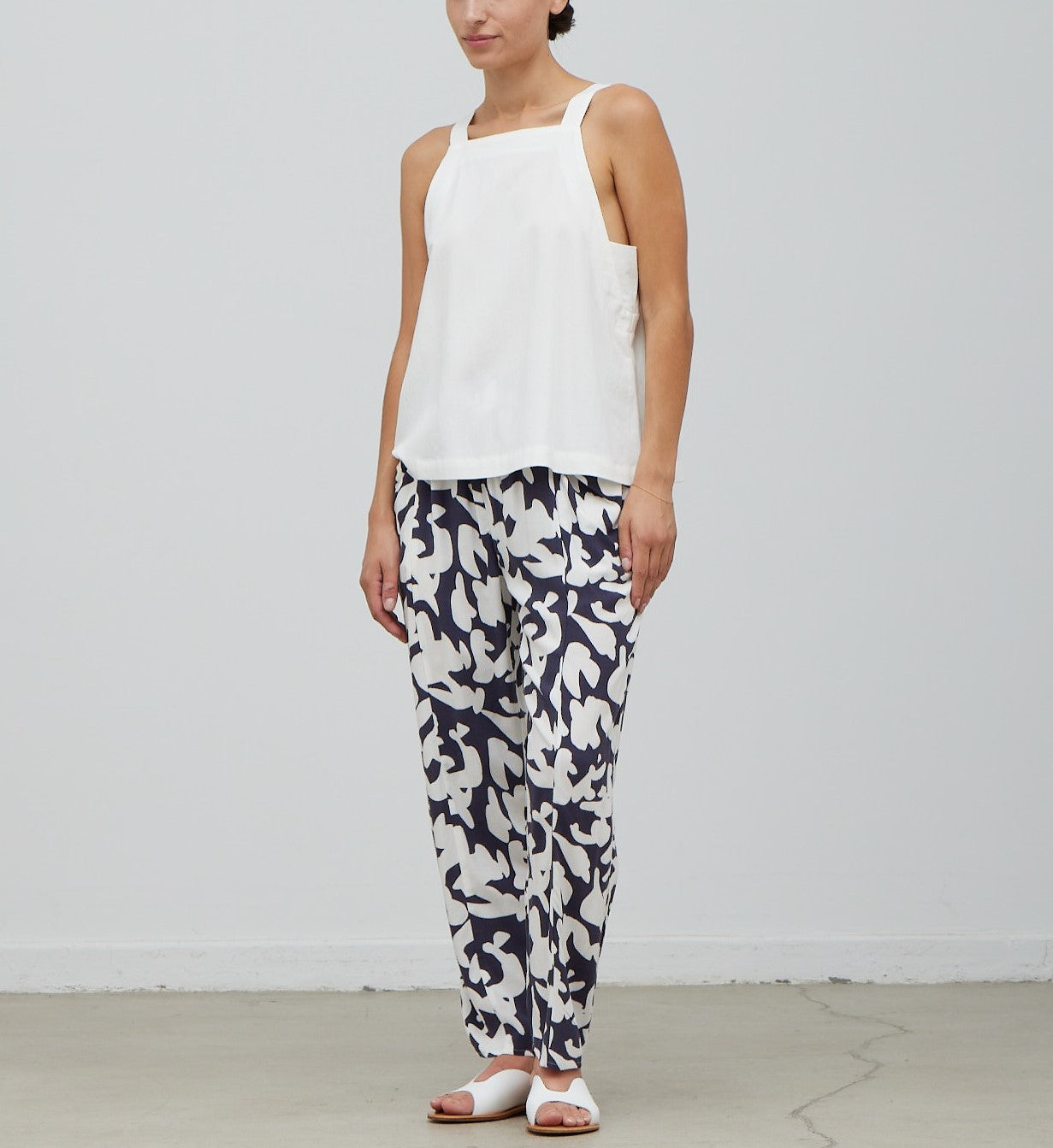 SIDE POCKET COTTON PRINT PANT
