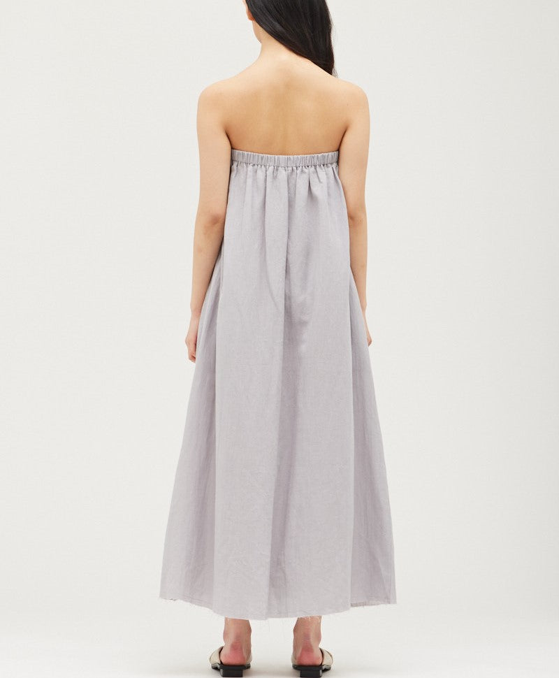 STRAPLESS COLUMN DRESS