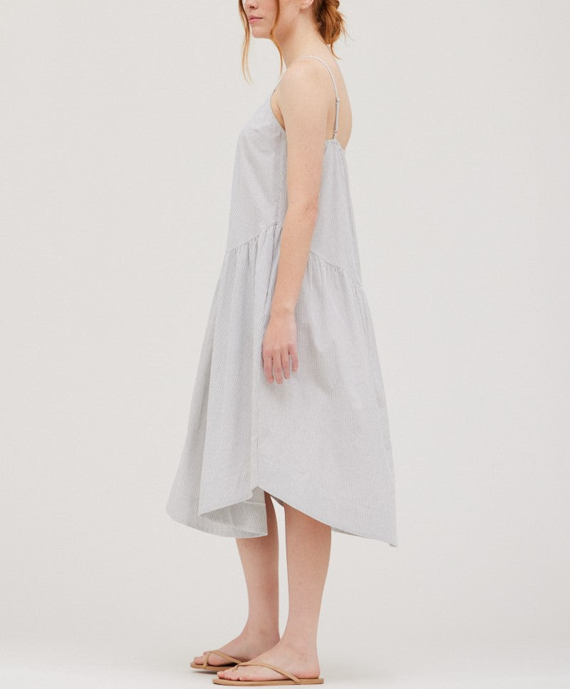 OVERSIZE STRIPE CAMI DRESS