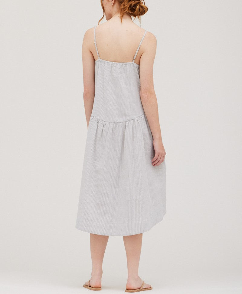 OVERSIZE STRIPE CAMI DRESS