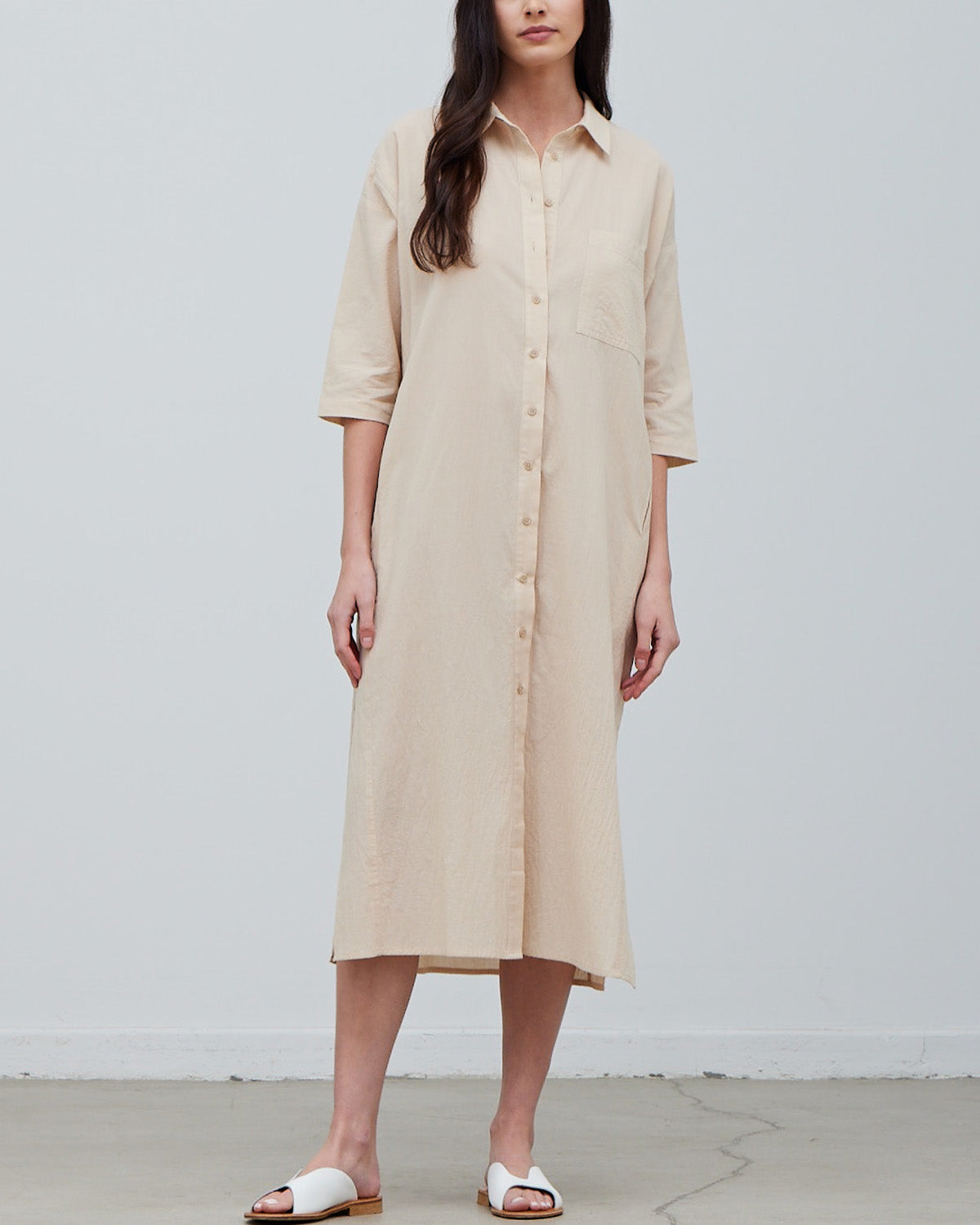COTTON SHIRT DRESS