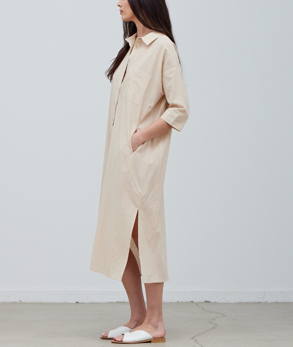 COTTON SHIRT DRESS