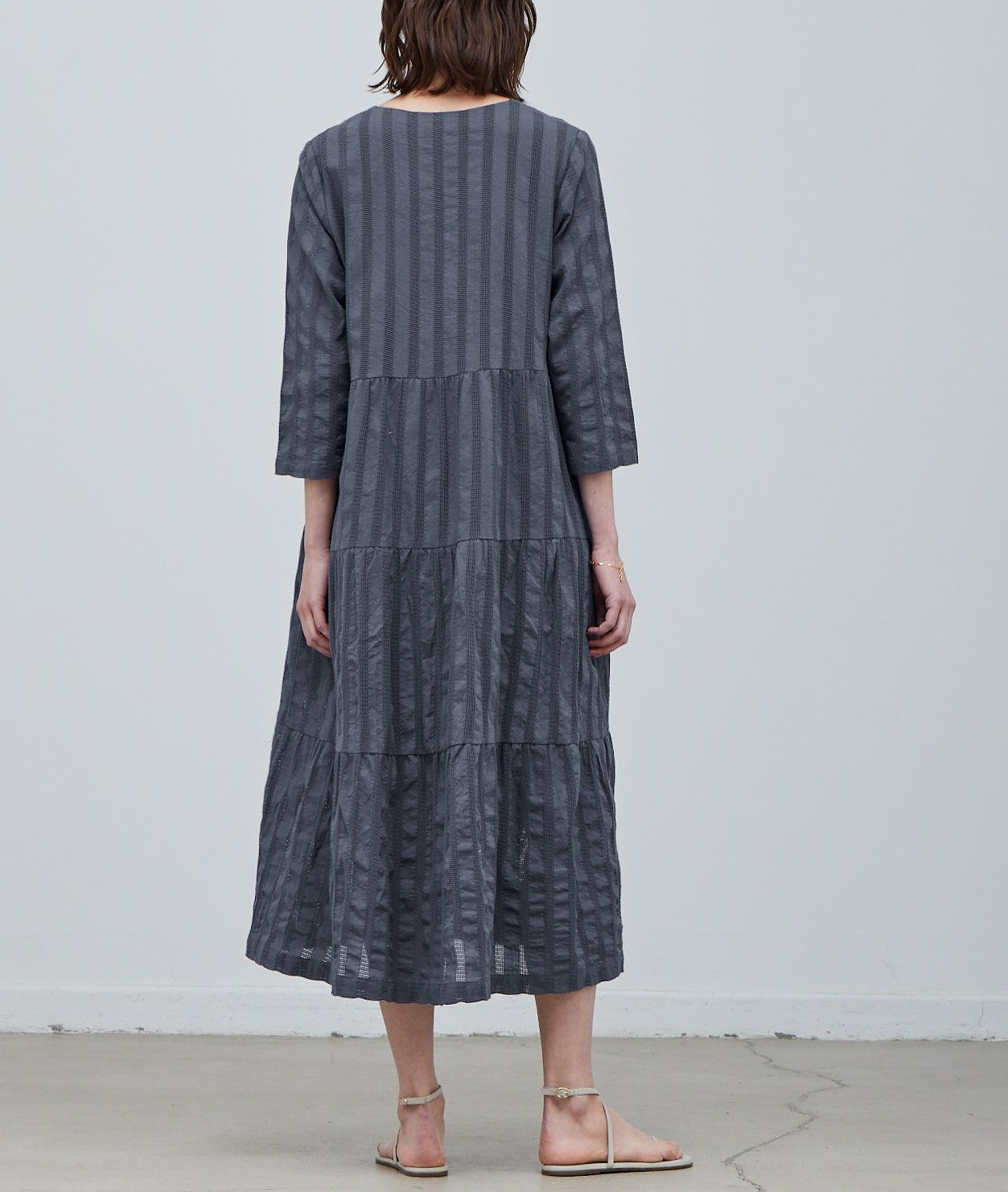 TIERED MIDI DRESS