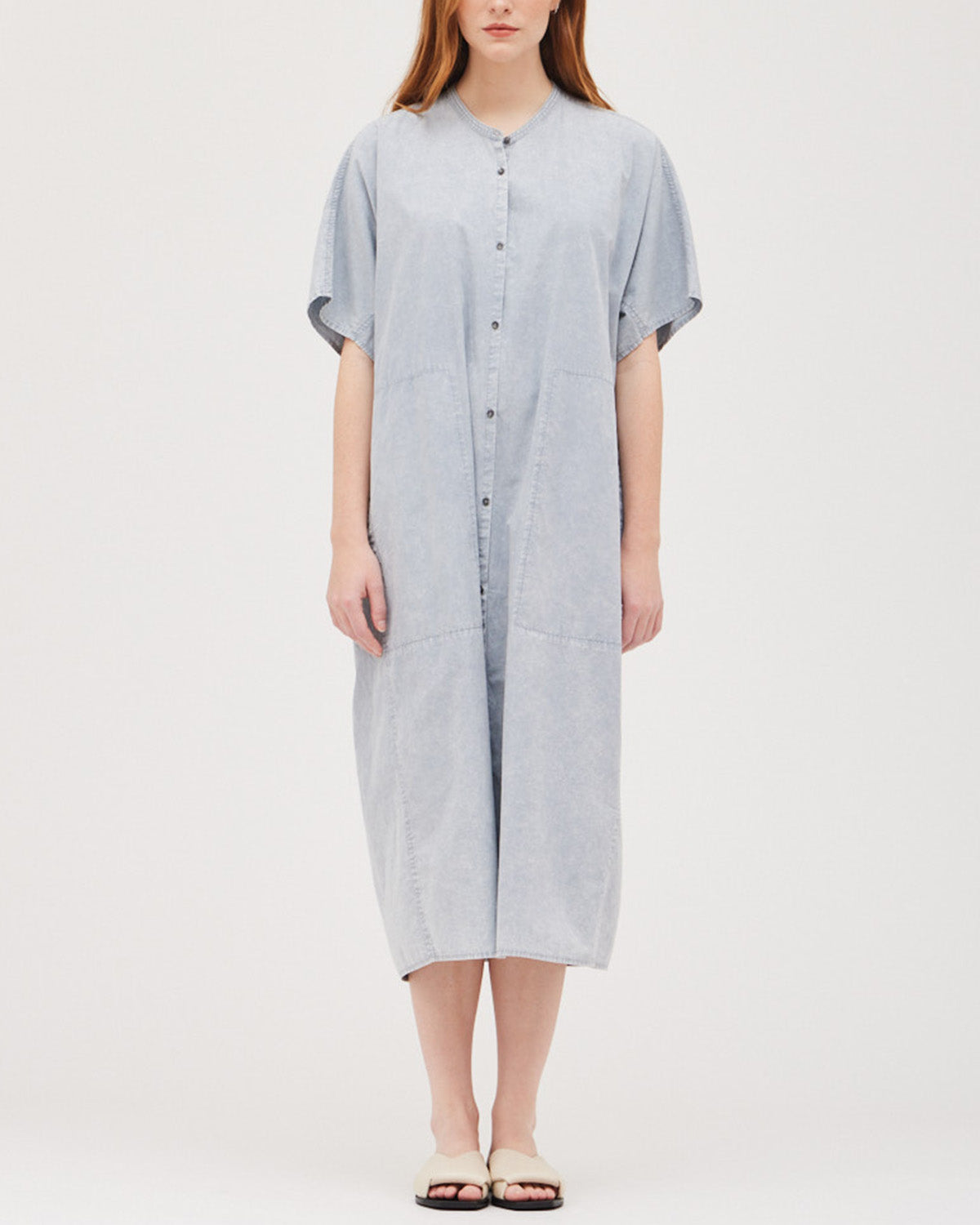 OVERSIZED COTTON SHIRT DRESS