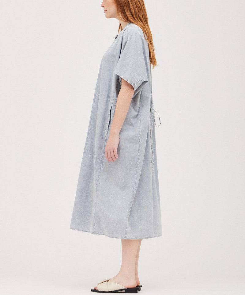 OVERSIZED COTTON SHIRT DRESS