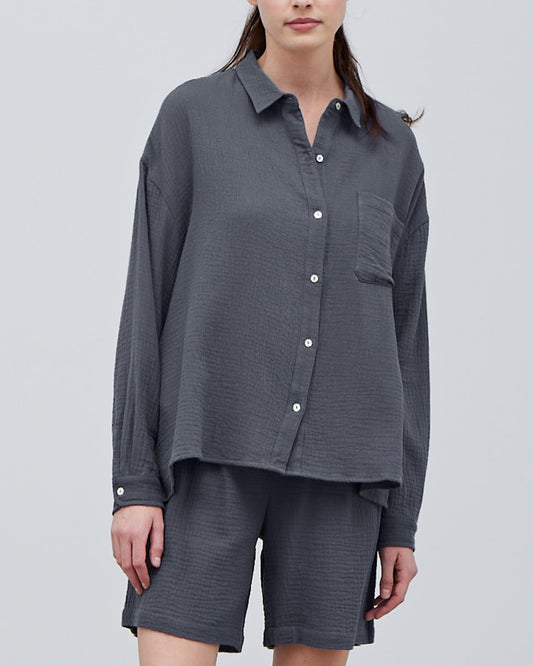 COTTON DOUBLE GAUZE SHIRT