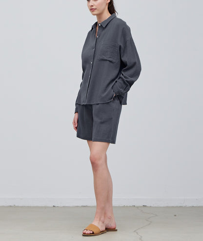 COTTON DOUBLE GAUZE SHIRT