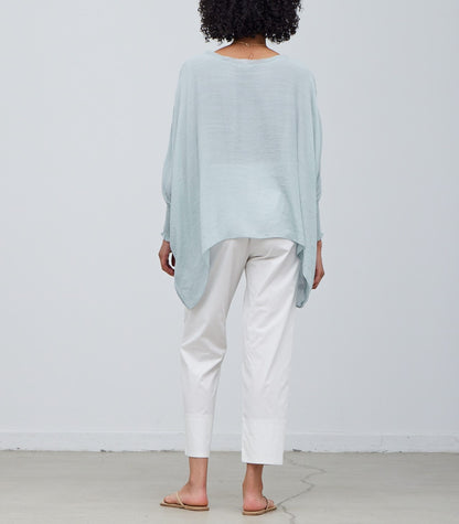SMOCKED SLEEVE BLOUSE