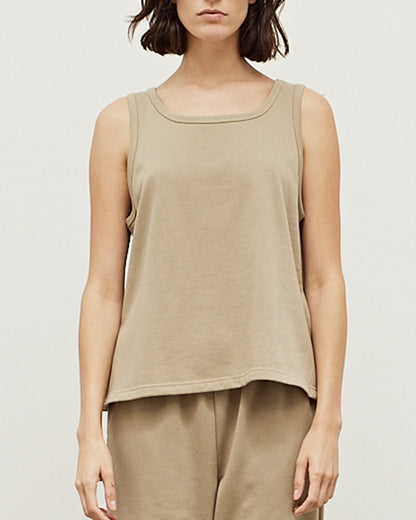 TERRY KNIT SIDE SLIT TANK