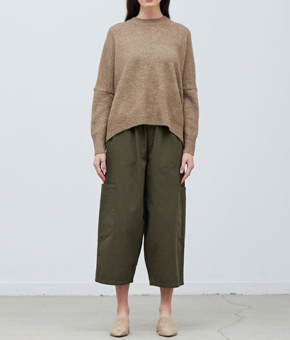 CROPPED OVERSIZED PULLOVER SWEATER