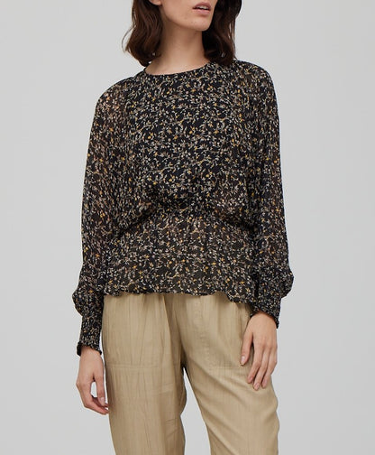 DOLMAN SLEEVE PRINTED BLOUSE