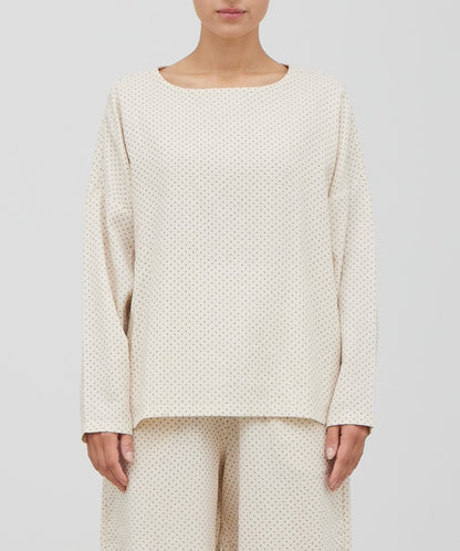PRINTED GAUZE EASY TOP