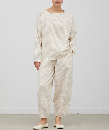 PRINTED GAUZE EASY TOP