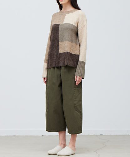COLOR BLOCK SWEATER TOP
