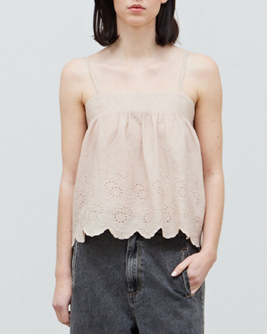 EYELET CAMI TOP