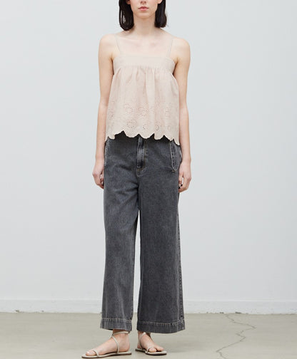 EYELET CAMI TOP