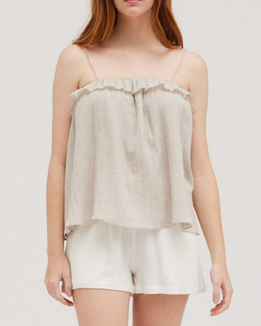 RUFFLE CAMI TOP