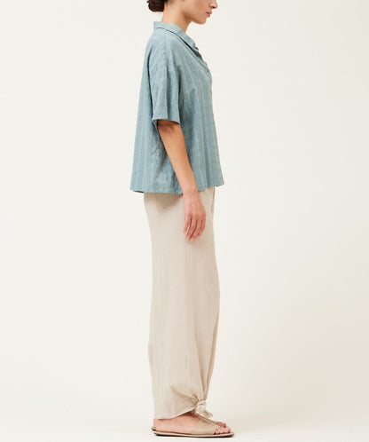 SQUARE TEXTURE SHORT SLEEVE SHIRT