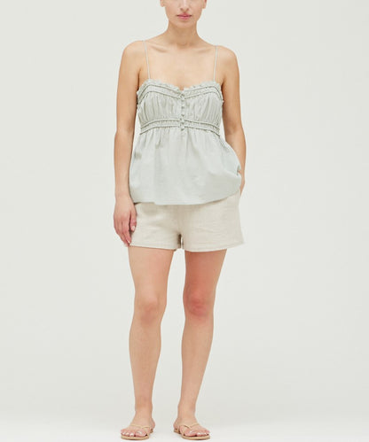 RUFFLE DETAIL CAMI TOP