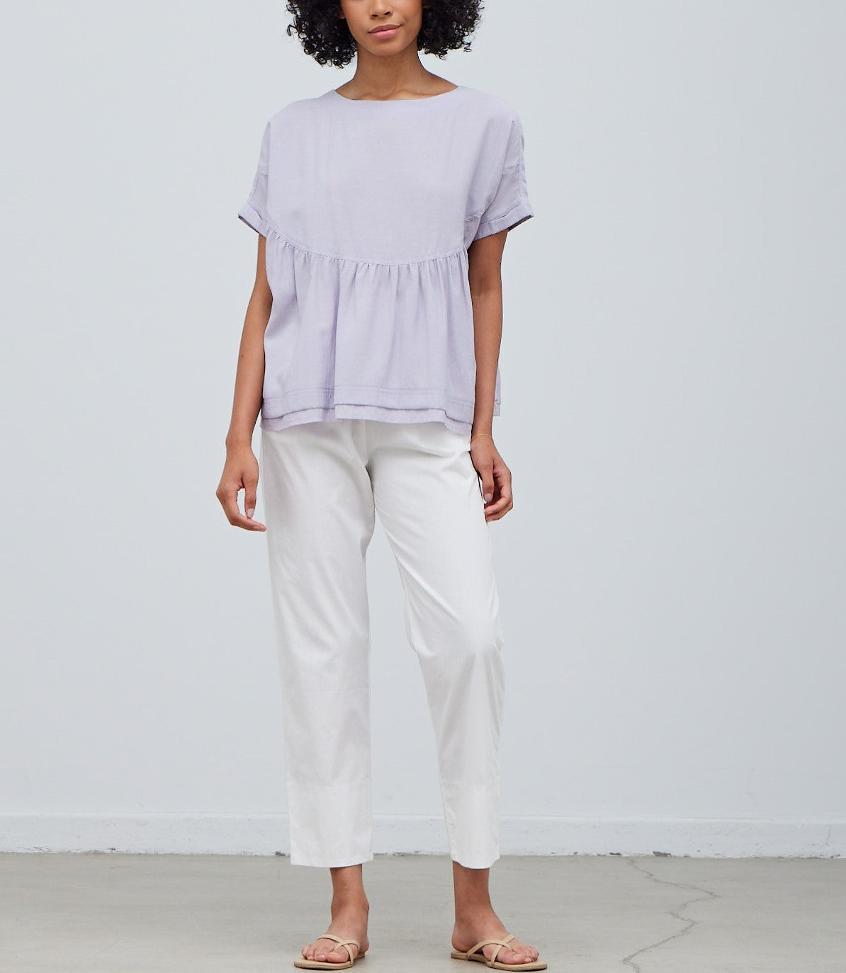 ROUND YOKE BLOUSE
