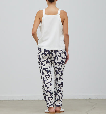 SIDE POCKET COTTON PRINT PANT