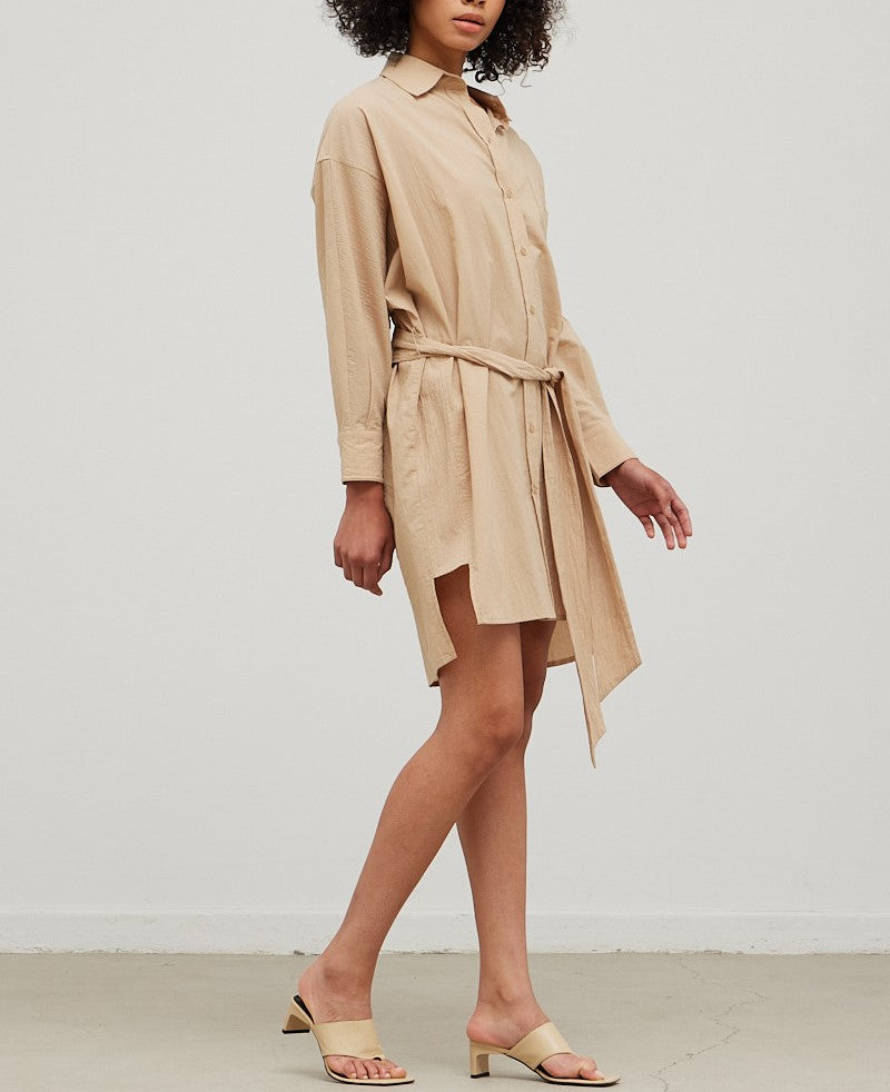 SOLID SHIRTS MINI DRESS