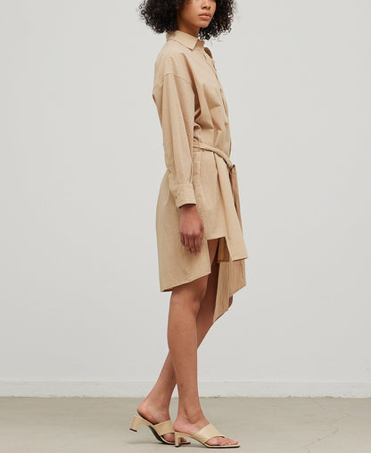 SOLID SHIRTS MINI DRESS
